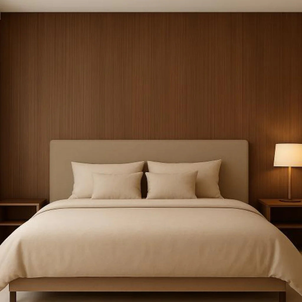 Oppio 120x280x0.5 cm - Houten Wandpaneel SMOKED AMBER