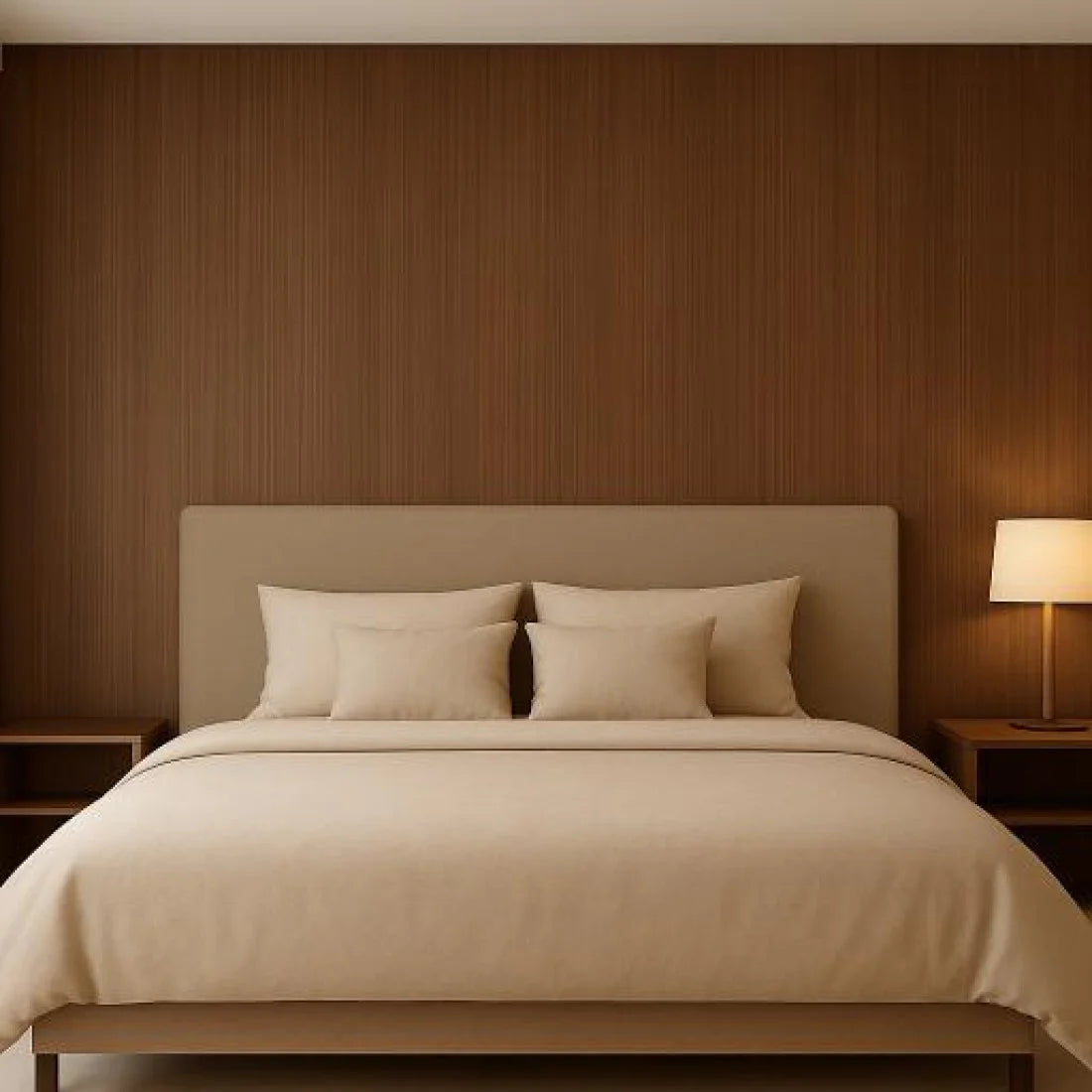 Oppio 120x280x0.5 cm - Houten Wandpaneel SMOKED AMBER