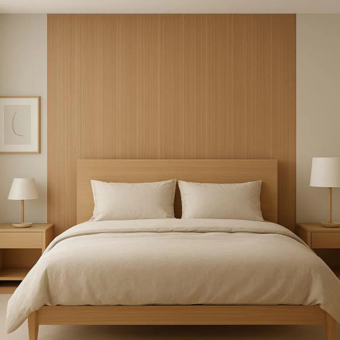 Oppio 120x280x0.5 cm - Houten Wandpaneel SANDSTONE OAK